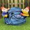 Кашпо сумка с гномами синяя - фото 5495